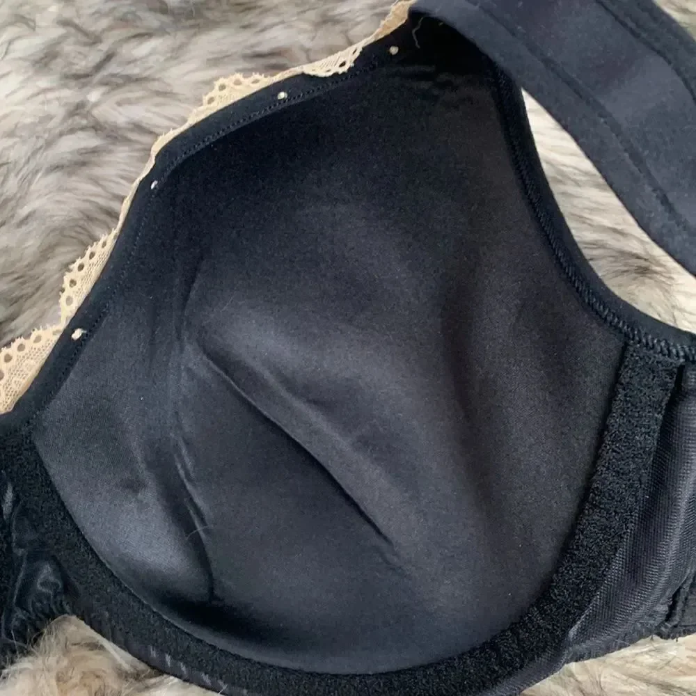Lane Bryant Cacique Smooth Balconette Lightly Lined Bra Black 40DD